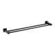 Stella Matt Black Double Towel Rail